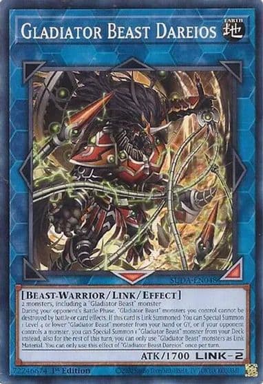 Gladiator Beast Dareios Supreme Darkness Yu-Gi-Oh! card