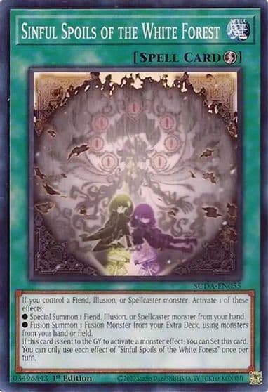 Sinful Spoils of the White Forest Supreme Darkness Yu-Gi-Oh! card