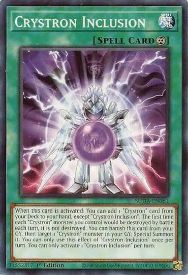 Crystron Inclusion Supreme Darkness Yu-Gi-Oh! card