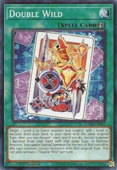 Double Wild Supreme Darkness Yu-Gi-Oh! card