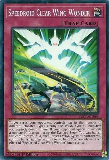 Speedroid Clear Wing Wonder Supreme Darkness Yu-Gi-Oh! card