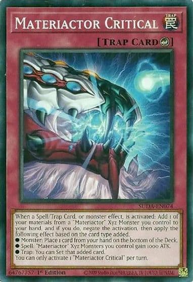Materiactor Critical Supreme Darkness Yu-Gi-Oh! card
