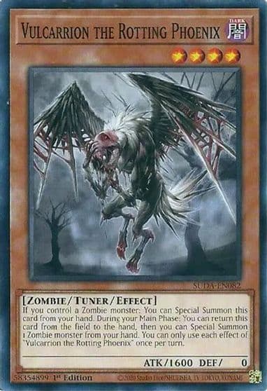 Vulcarrion the Rotting Phoenix Supreme Darkness Yu-Gi-Oh! card