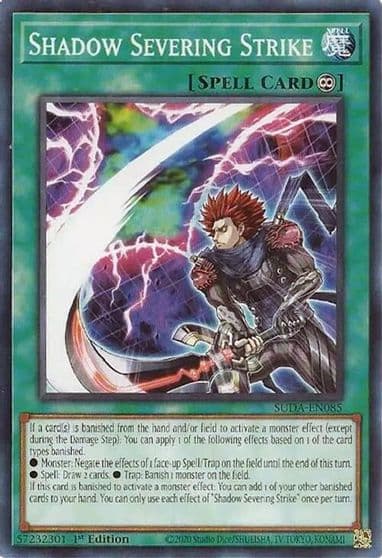 Shadow Severing Strike Supreme Darkness Yu-Gi-Oh! card