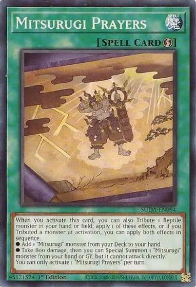 Mitsurugi Prayers Supreme Darkness Yu-Gi-Oh! card