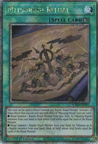 Mitsurugi Ritual Quarter Century Secret Rare Supreme Darkness Yu-Gi-Oh! card