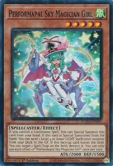 Performapal Sky Magician Girl Supreme Darkness Yu-Gi-Oh! card