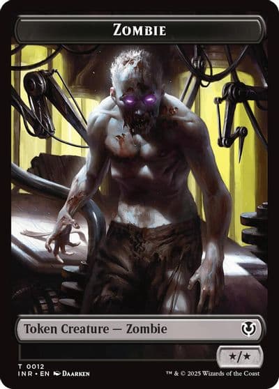 Zombie 0011 Zombie 0012 Double Sided Token Innistrad Remastered Magic card