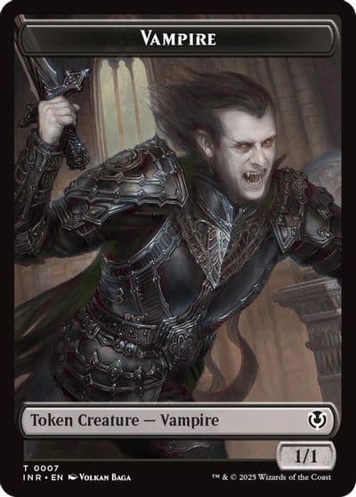 Vampire 0007 Vampire 0008 Double Sided Token Innistrad Remastered Magic card