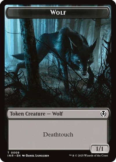 Wolf 0009 Wolf 0018 Double Sided Token Innistrad Remastered Magic card
