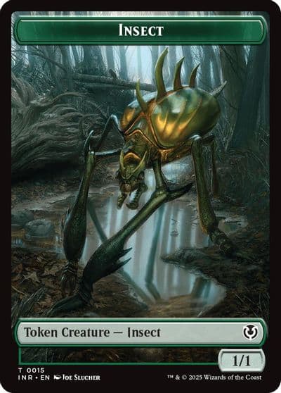 Insect Spider Double Sided Token Innistrad Remastered Magic card
