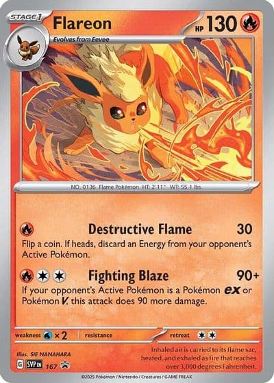 Flareon - 167 (Cosmos Holo) SV: Scarlet & Violet Promo Cards Pokemon card