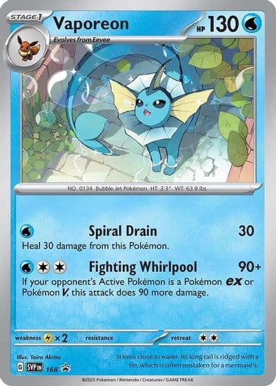 Vaporeon - 168 (Cosmos Holo) SV: Scarlet & Violet Promo Cards Pokemon card