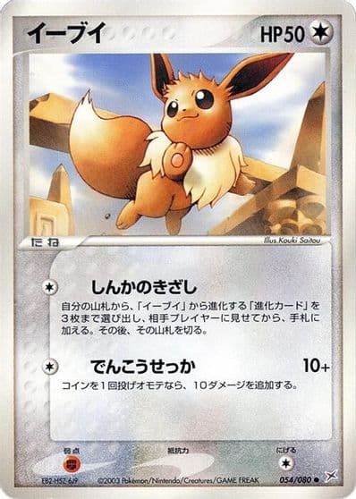 Eevee Magma VS Aqua: Two Ambitions Pokemon card