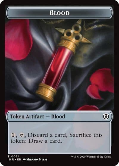 Blood Vampire 0007 Double Sided Token Innistrad Remastered Magic card