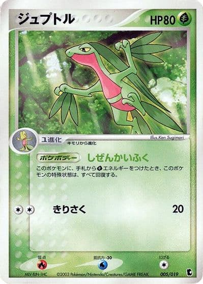 Grovyle Treecko Constructed Starter Deck Pokemon card
