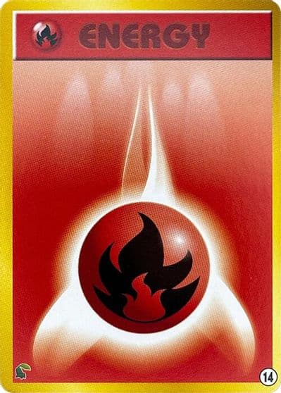 Basic Fire Energy - 14 Intro Pack Neo (Chikorita) Pokemon card