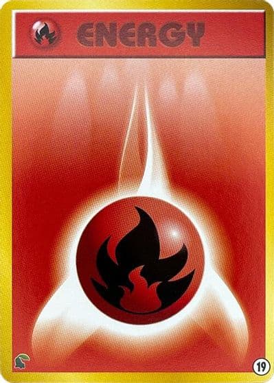 Basic Fire Energy - 19 Intro Pack Neo (Chikorita) Pokemon card