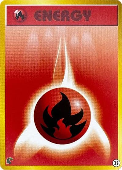 Basic Fire Energy - 25 Intro Pack Neo (Chikorita) Pokemon card