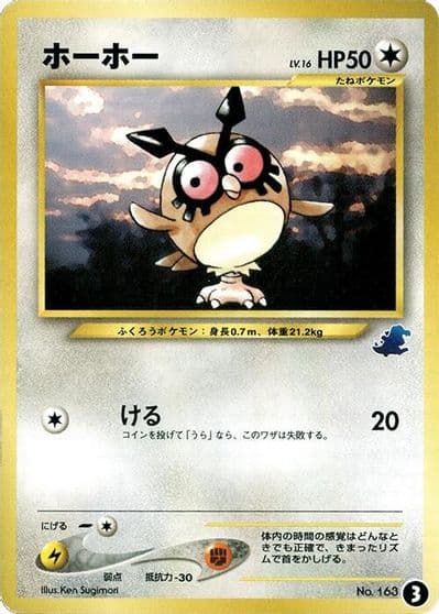 Hoothoot Intro Pack Neo (Totodile) Pokemon card