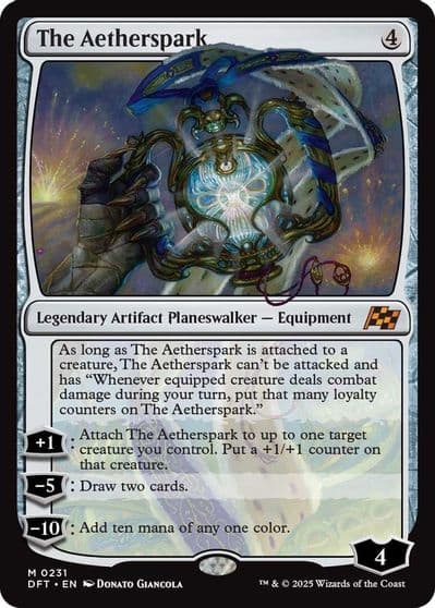 The Aetherspark Aetherdrift Magic card