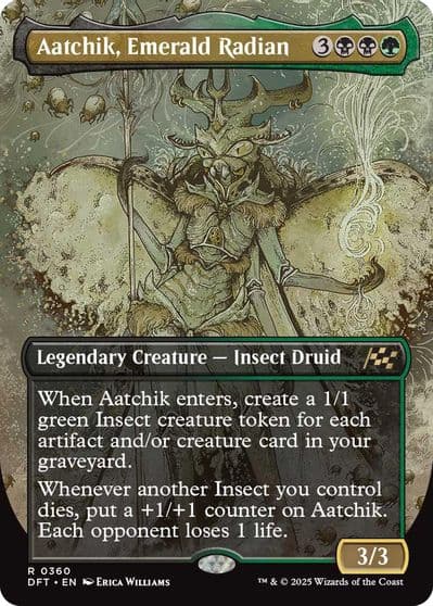 Aatchik Emerald Radian Borderless Aetherdrift Magic card