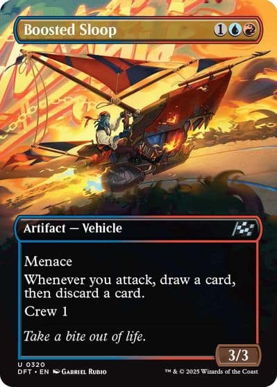 Boosted Sloop Borderless Aetherdrift Magic card