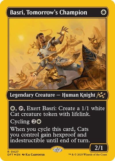 Basri Tomorrows Champion First Place Foil Aetherdrift Magic card