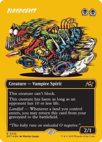 Bloodghast Borderless First Place Foil Aetherdrift Magic card
