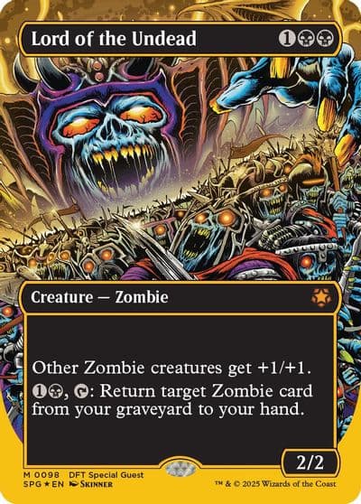 Lord of the Undead Borderless First Place Foil Special Guests Magic card