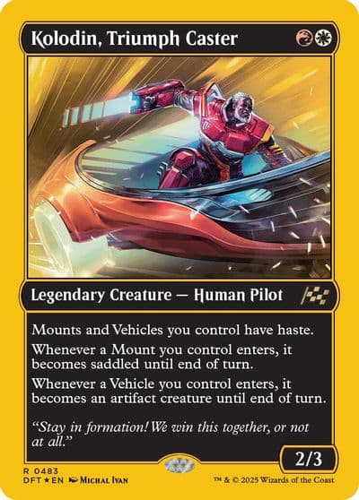 Kolodin Triumph Caster First Place Foil Aetherdrift Magic card