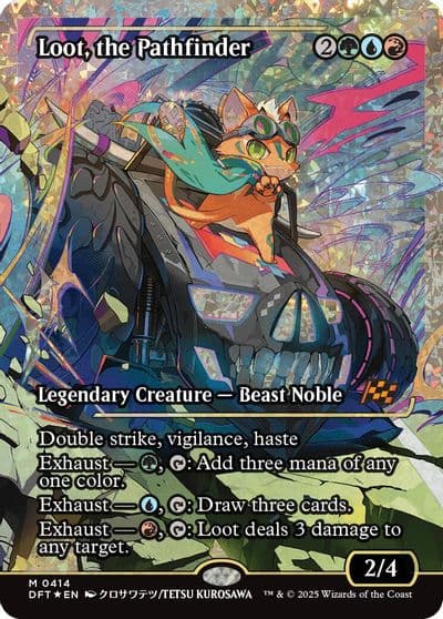 Loot the Pathfinder Showcase Fracture Foil Aetherdrift Magic card
