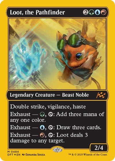 Loot the Pathfinder First Place Foil Aetherdrift Magic card