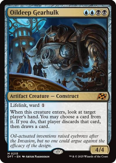 Oildeep Gearhulk Aetherdrift Magic card