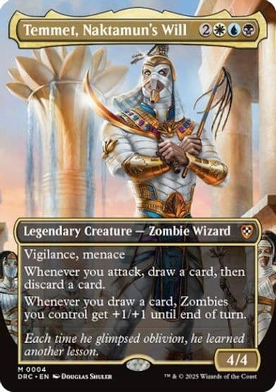 Temmet Naktamuns Will Borderless Commander: Aetherdrift Magic card