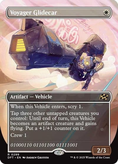 Voyager Glidecar Borderless Aetherdrift Magic card