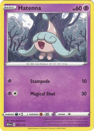Hatenna McDonald's Promos 2024 Pokemon card
