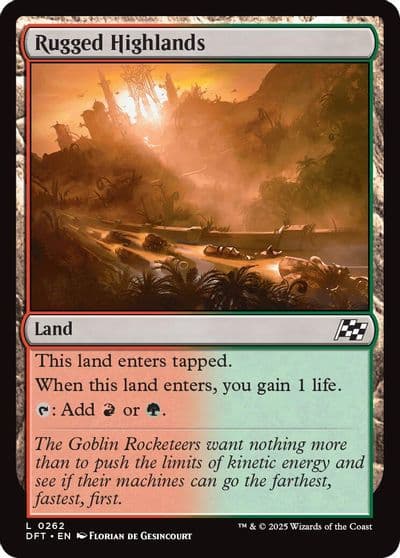 Rugged Highlands Aetherdrift Magic card