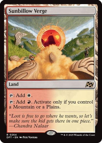Sunbillow Verge Aetherdrift Magic card
