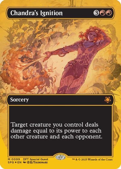 Chandras Ignition Borderless First Place Foil Special Guests Magic card