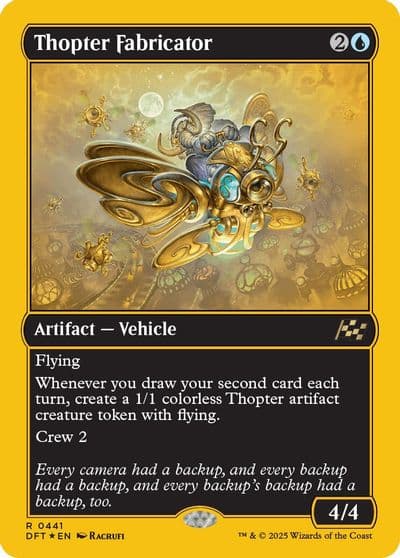 Thopter Fabricator First Place Foil Aetherdrift Magic card