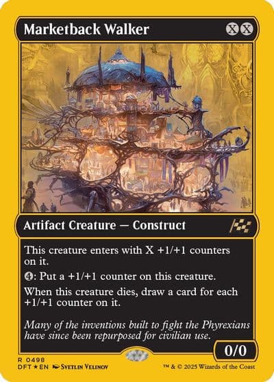 Marketback Walker First Place Foil Aetherdrift Magic card