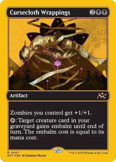Cursecloth Wrappings First Place Foil Aetherdrift Magic card