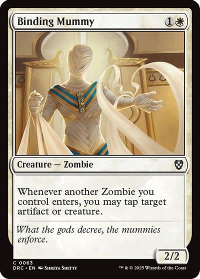 Binding Mummy Commander: Aetherdrift Magic card