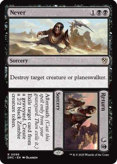 Never Return Commander: Aetherdrift Magic card