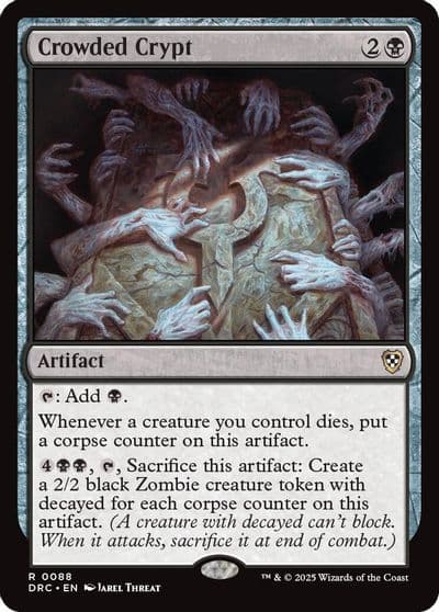 Crowded Crypt Commander: Aetherdrift Magic card