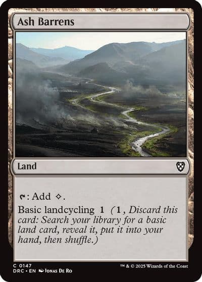 Ash Barrens Commander: Aetherdrift Magic card