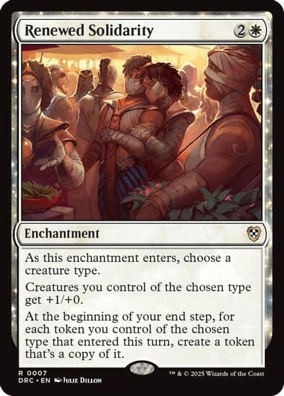 Renewed Solidarity Commander: Aetherdrift Magic card