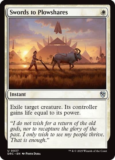 Swords to Plowshares Commander: Aetherdrift Magic card