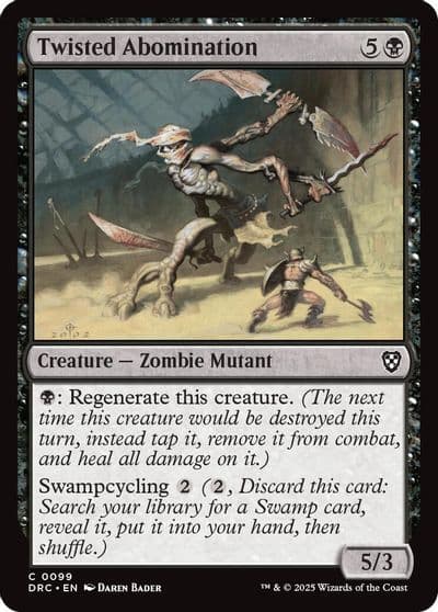 Twisted Abomination Commander: Aetherdrift Magic card